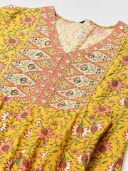 Floral Printed Cotton Kurta