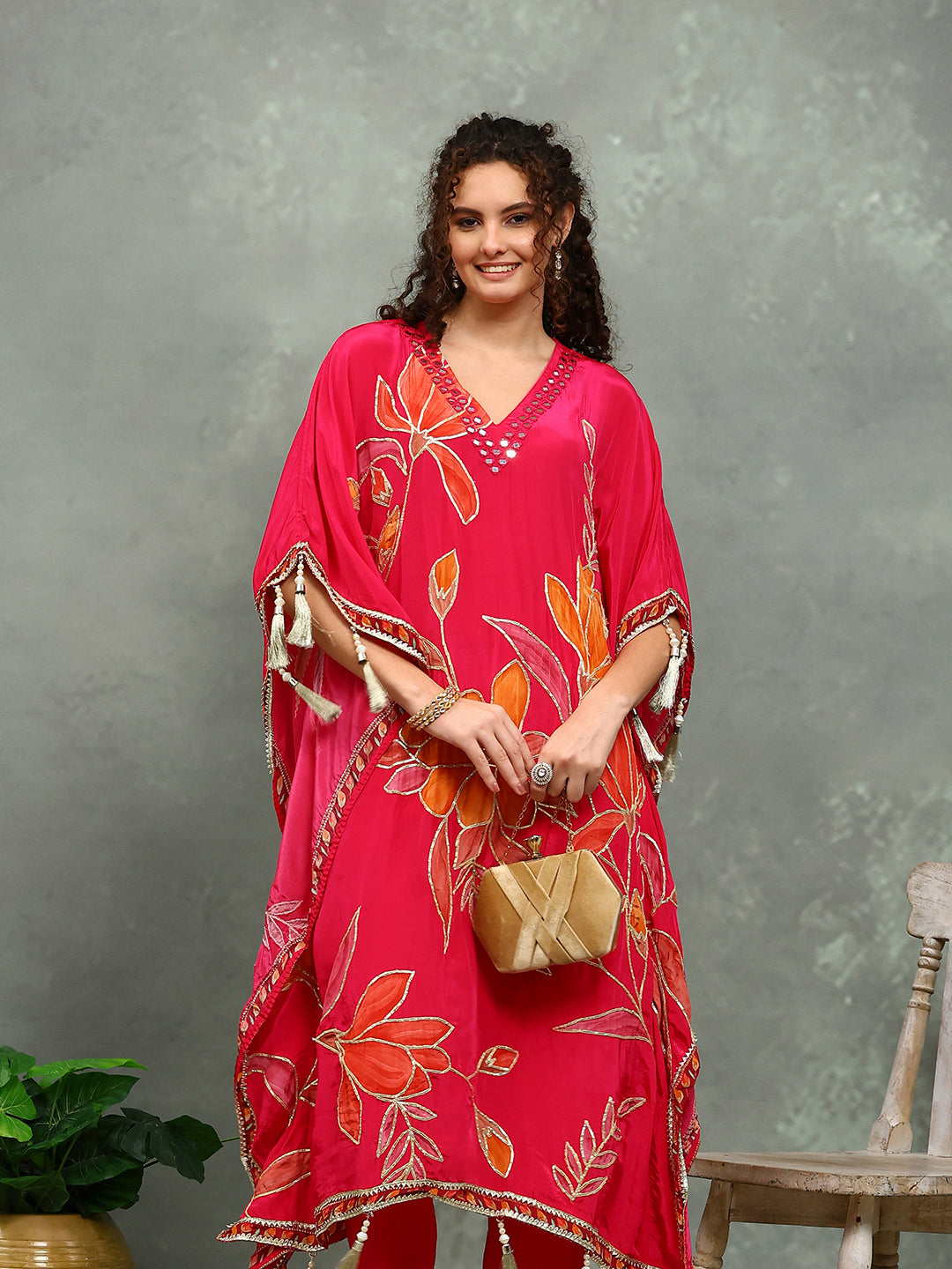 Printed Crepe Kurta With pants
