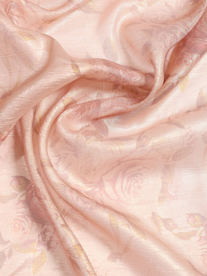 Cutdana Embroidered Chiffon Saree