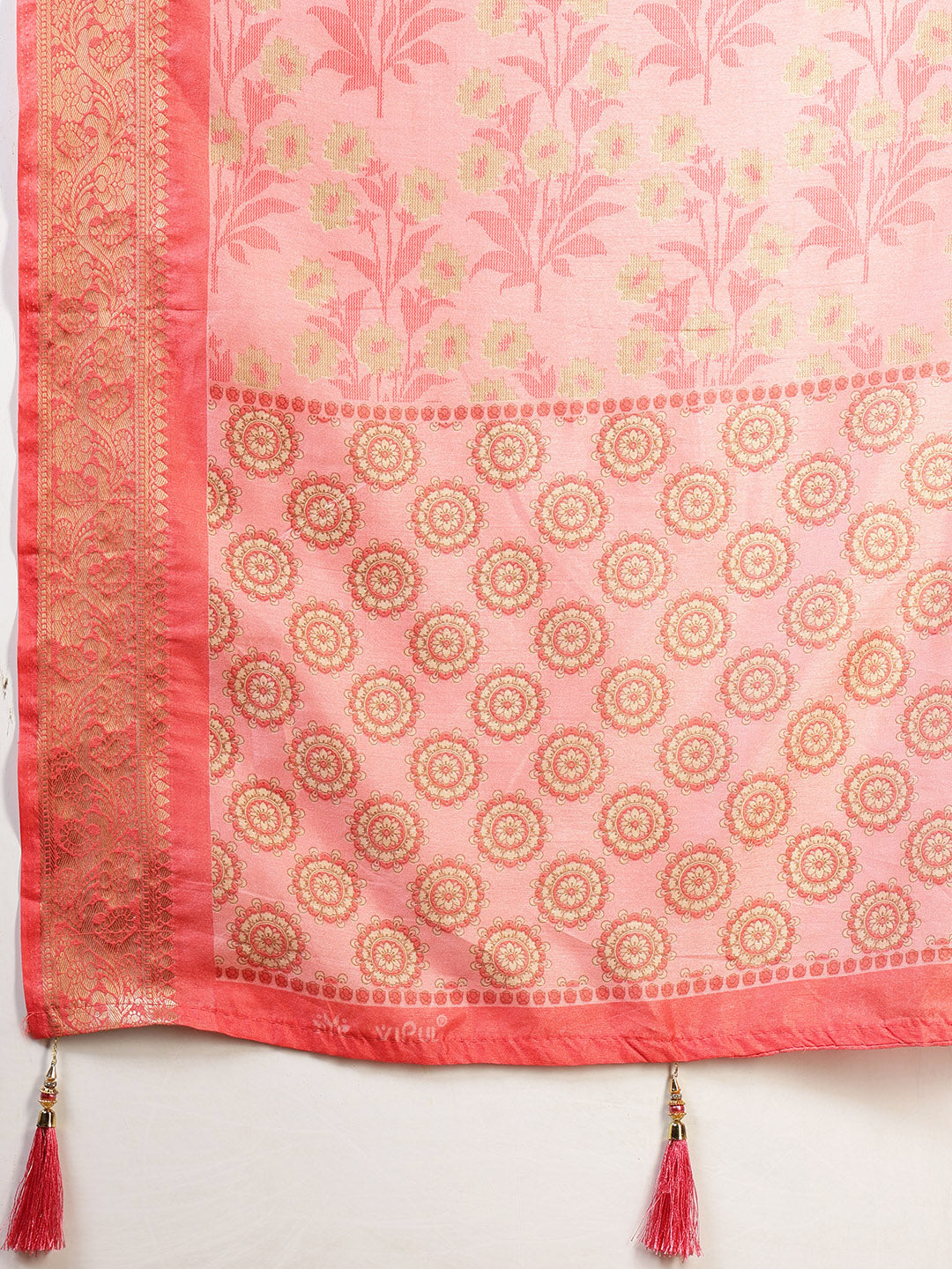 Printed Art-Tusser Saree