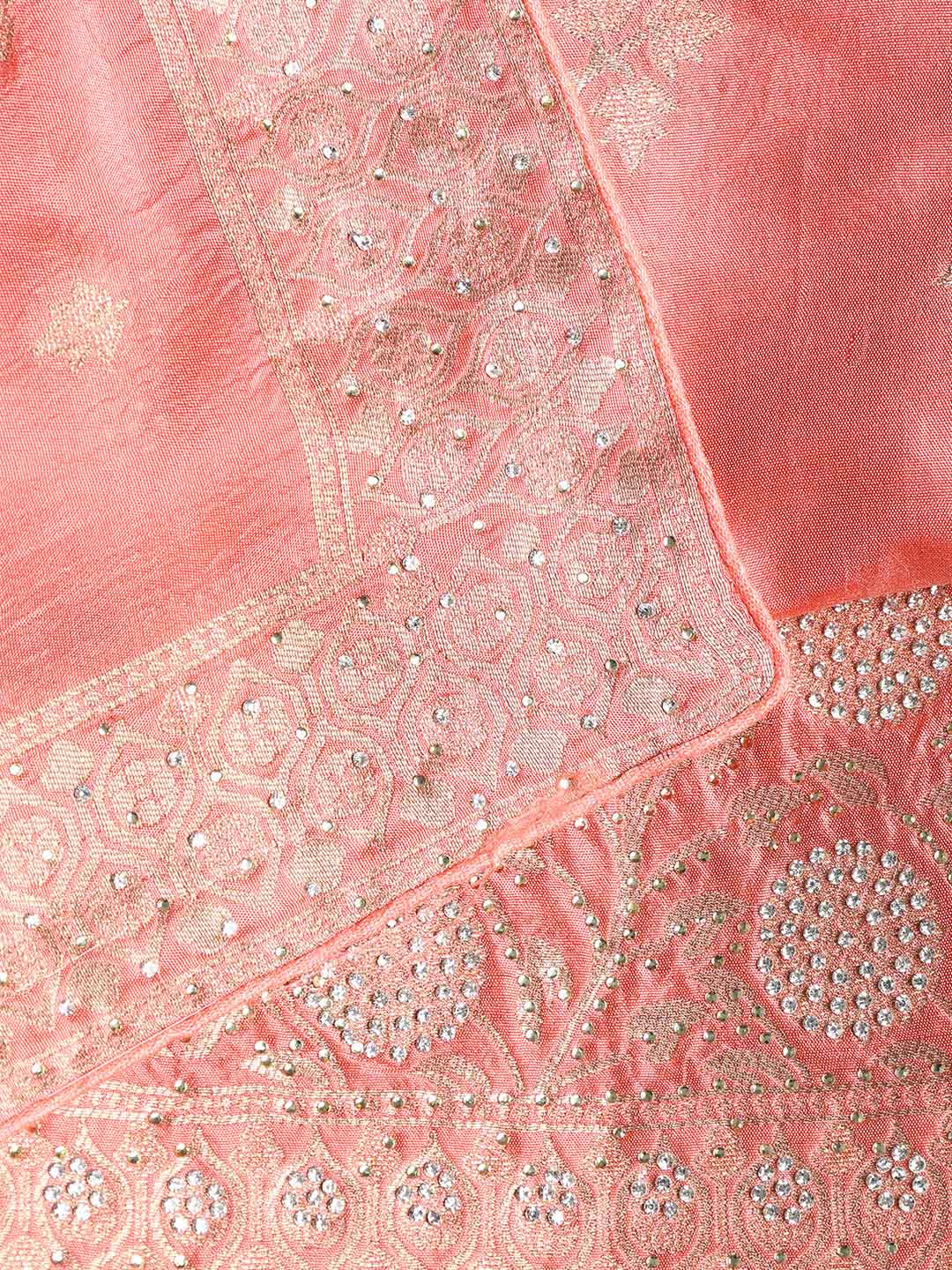 Banarasi Art Silk Unstitched Suit With Dupatta