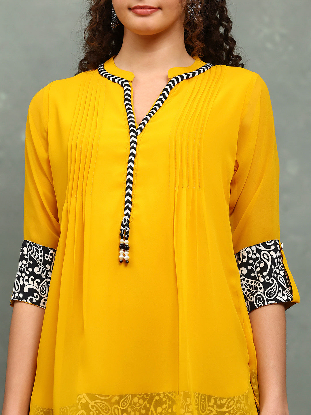 Plain Georgette Kurta