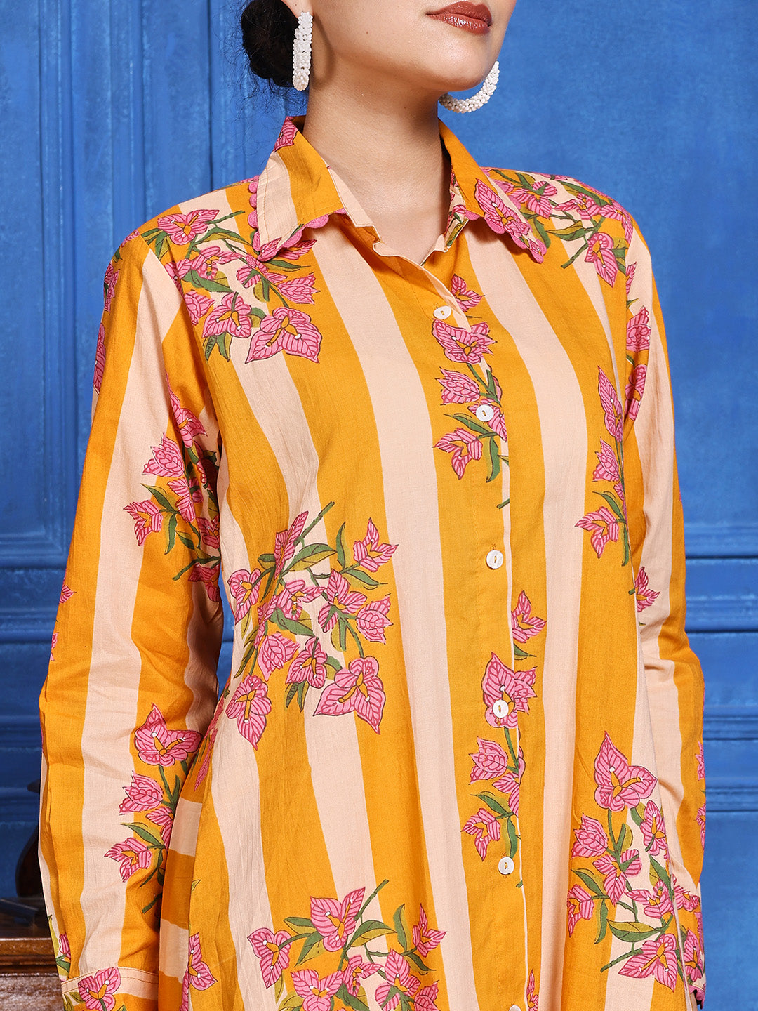 printed Cotton Blend Kurta