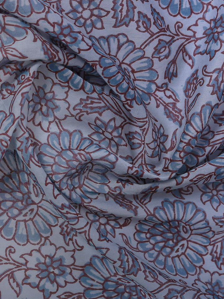 Printed Cotton Blend Kurta With Pant &amp; Dupatta