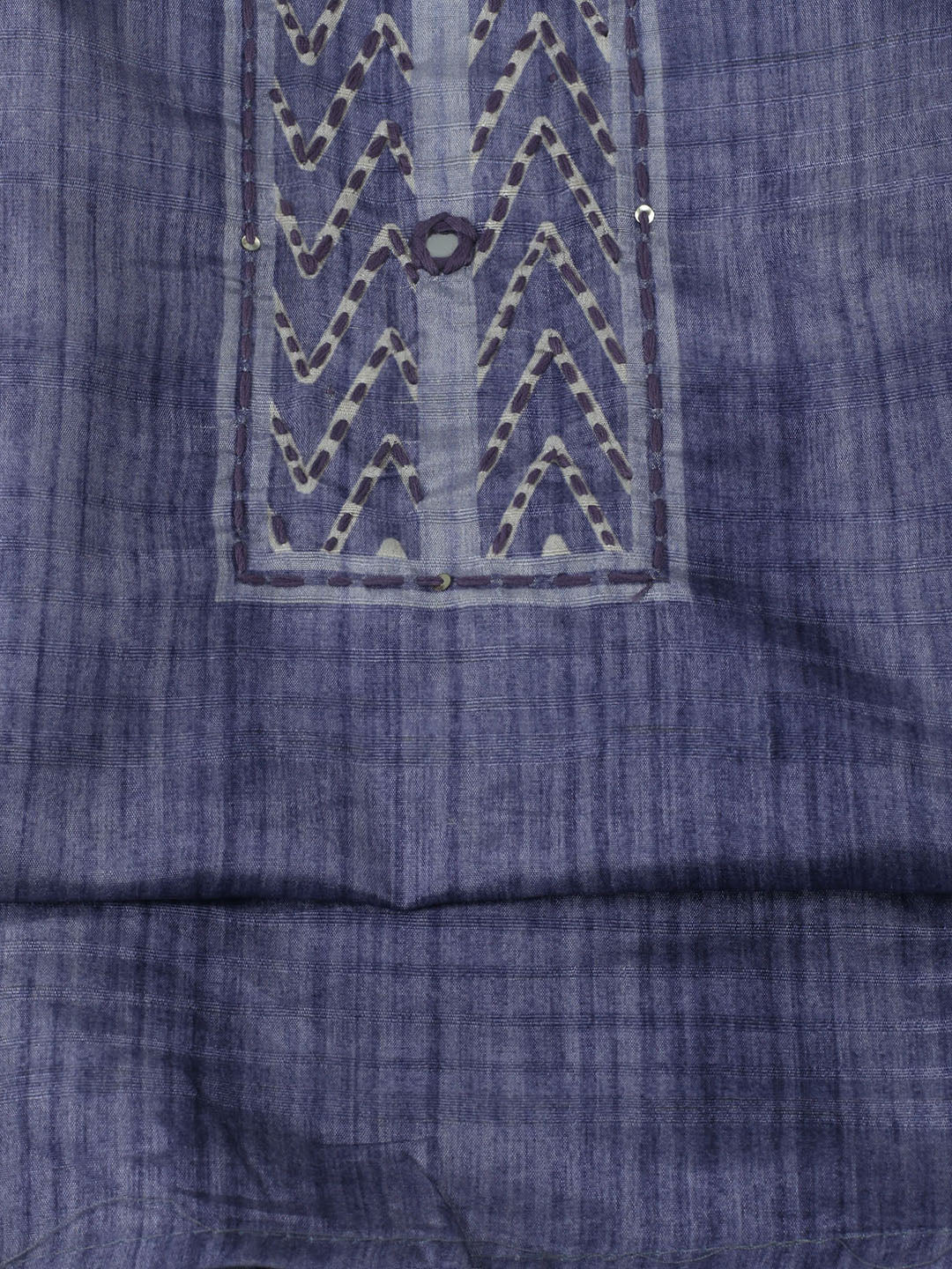 Embroidered Chanderi Unstitched Kurta With Pant &amp; Dupatta