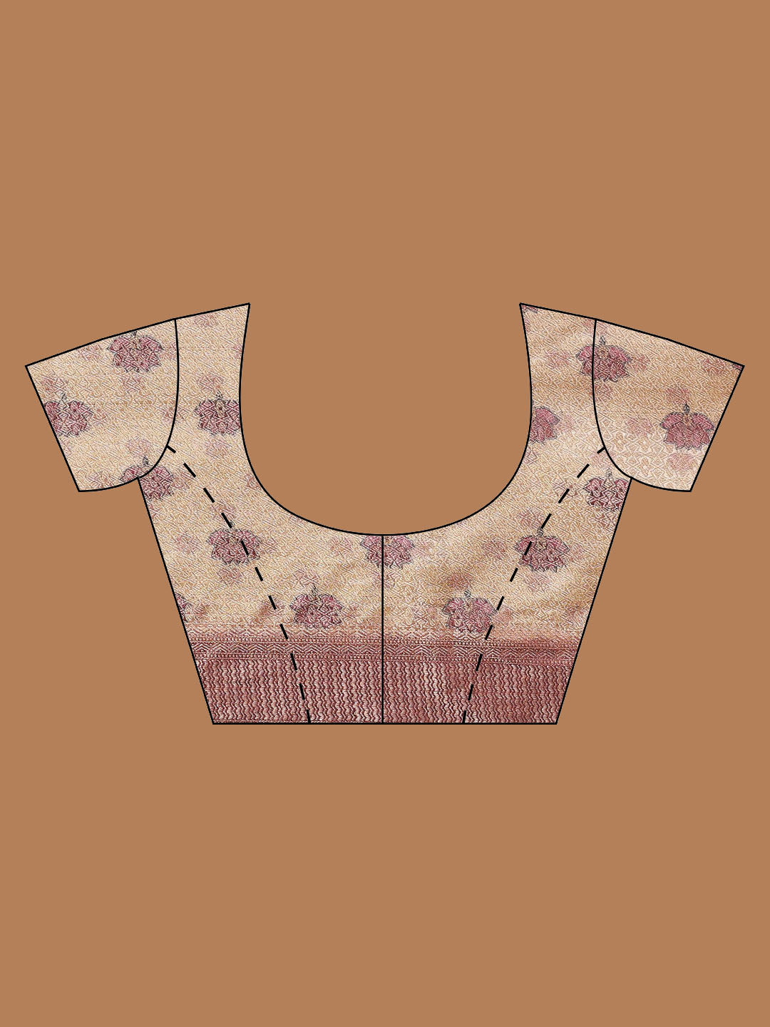 Floral Printed Crepe Woven Saree