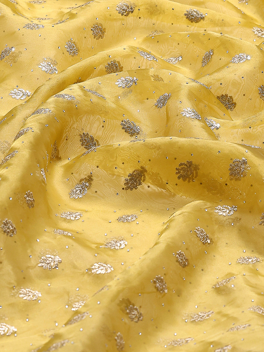 Zari Embroidered Organza Saree