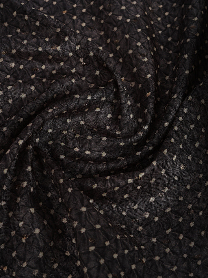 Printed Tussar Silk Saree