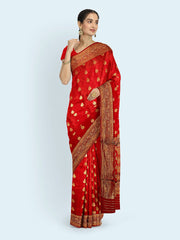 Zari Booti Woven Art Silk Saree