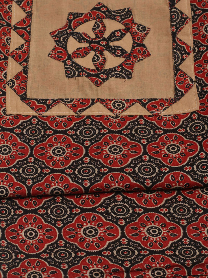 Printed Cotton Unstitched Suits Printed Suit With Pant &amp; Dupatta