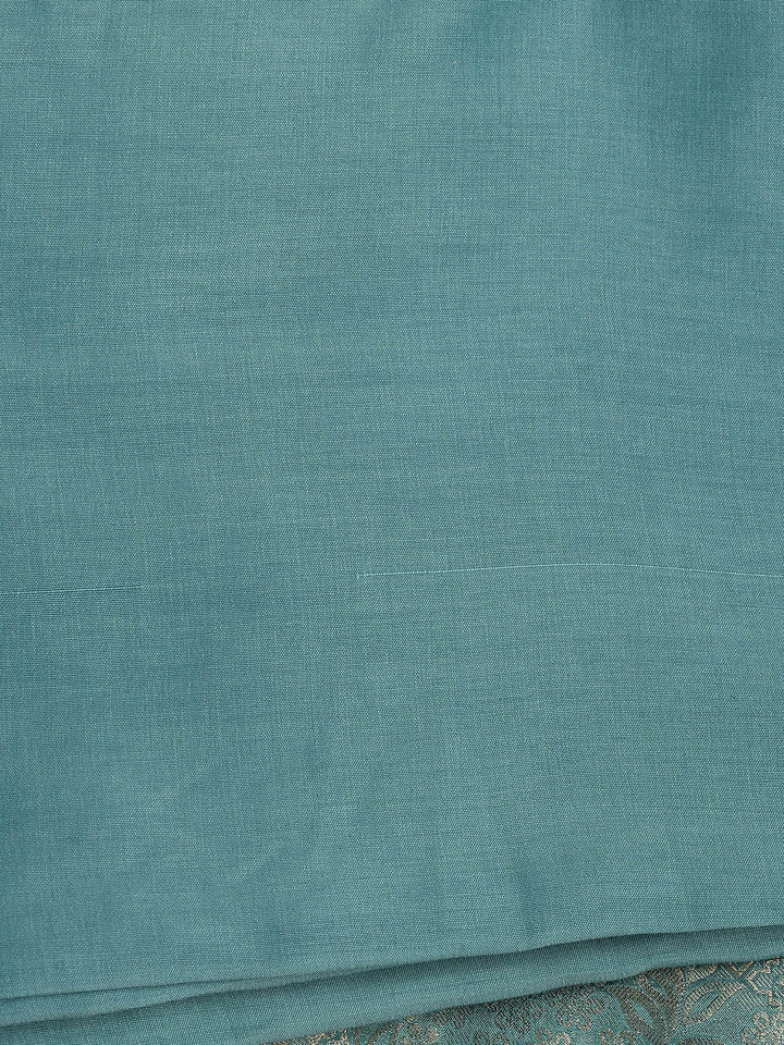 Zari Jaal Art Silk Unstitched Suit With Dupatta