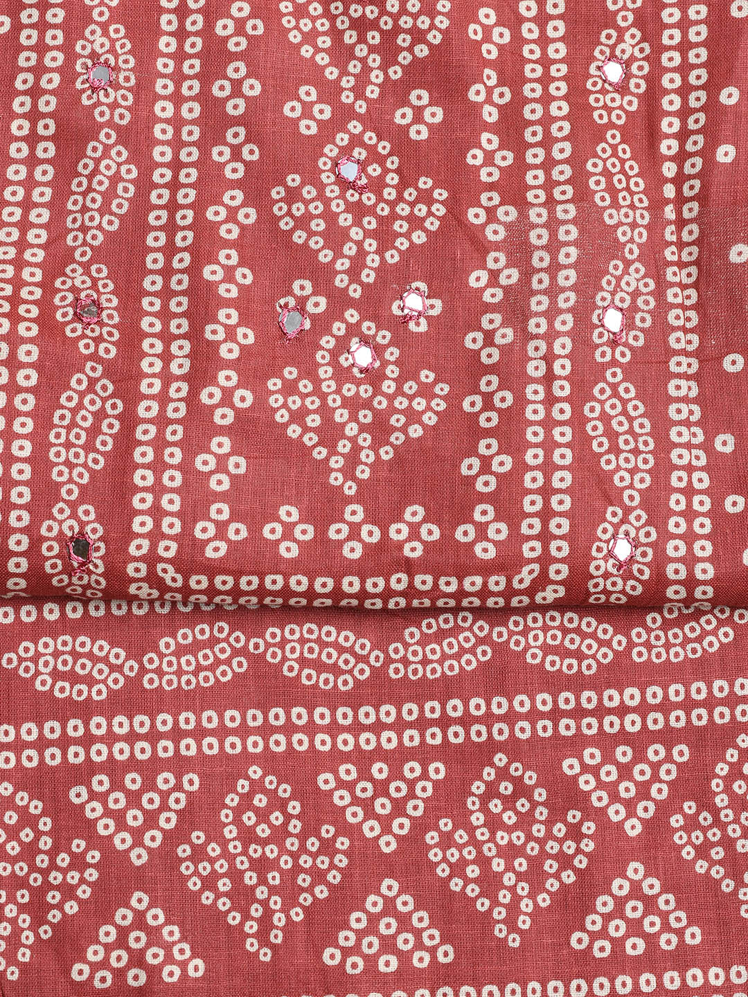 Printed Cotton Blend Unstitched Suit With Dupatta