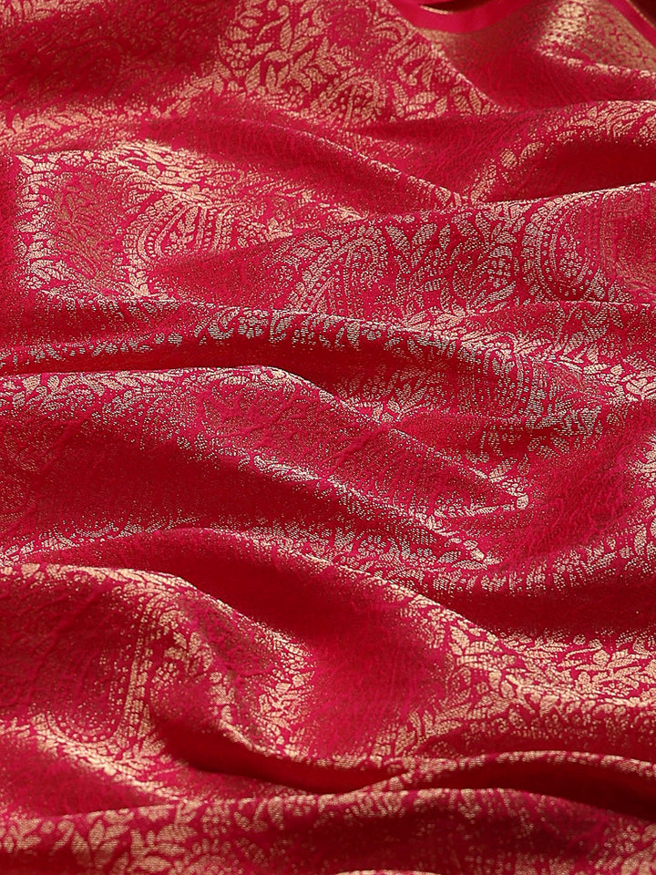 Plain Crepe Saree