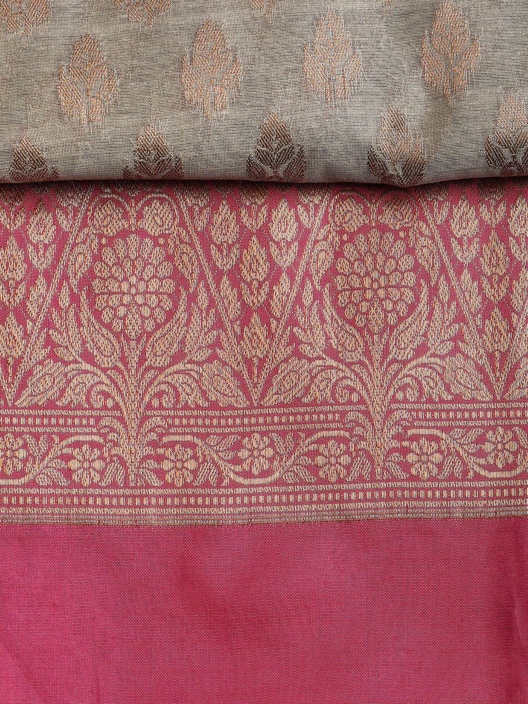 Woven Chanderi Unstitched Suit With Dupatta