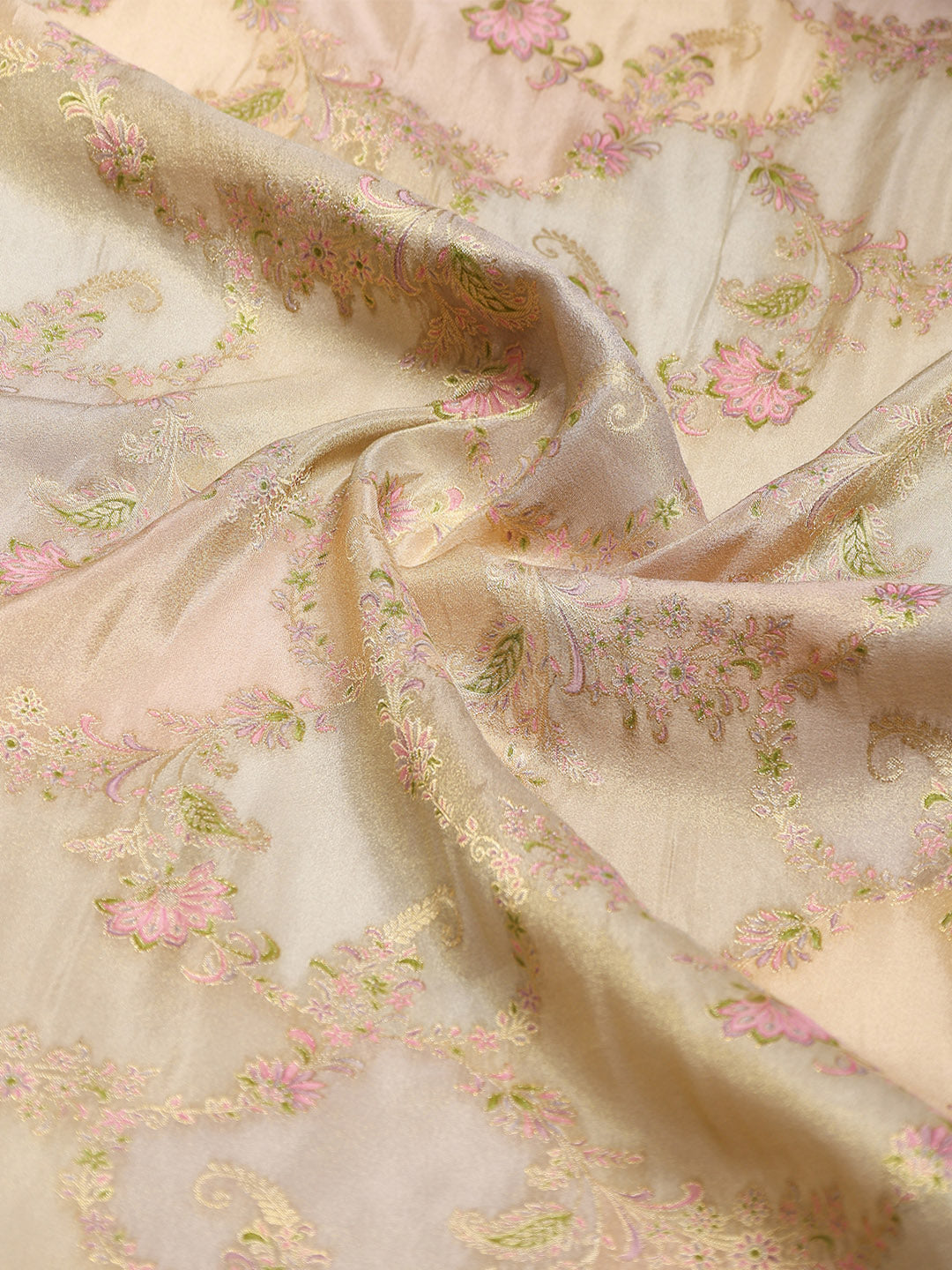Sequin Embroidered Border Tissue Saree