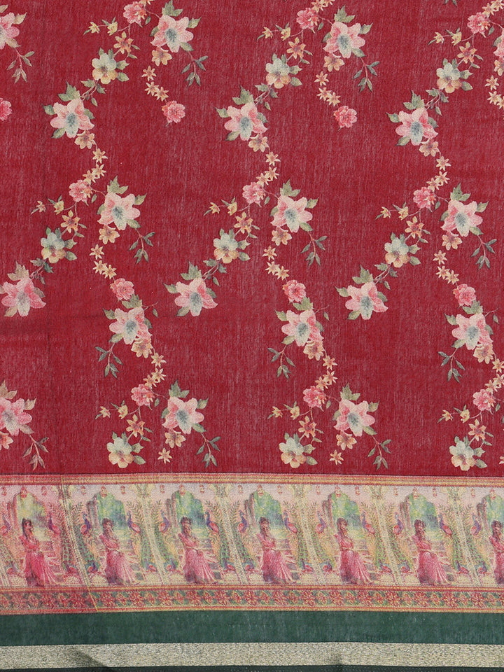 Printed Dola Silk Saree