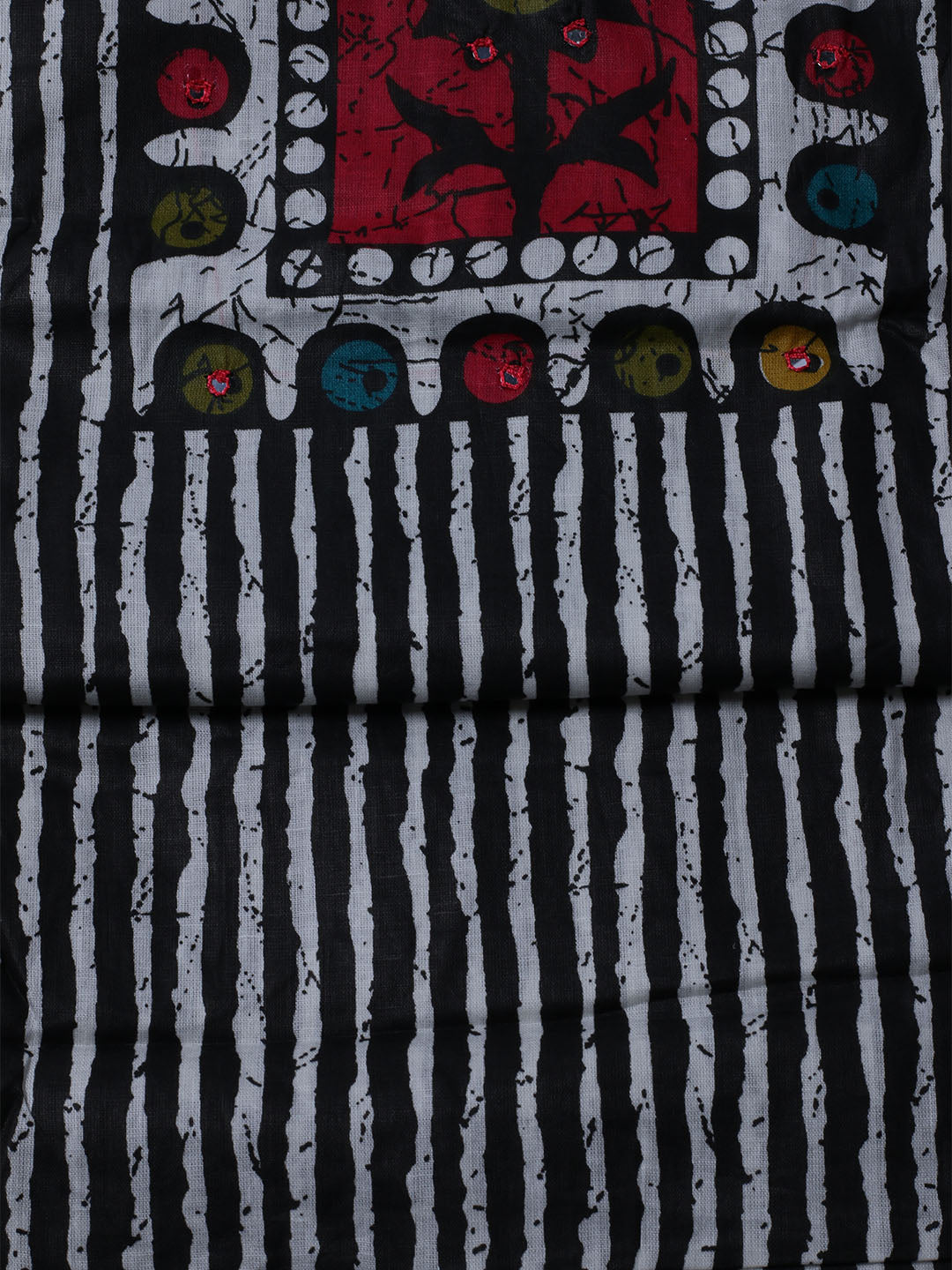 Printed Cotton Blend Unstitched Suit With Dupatta