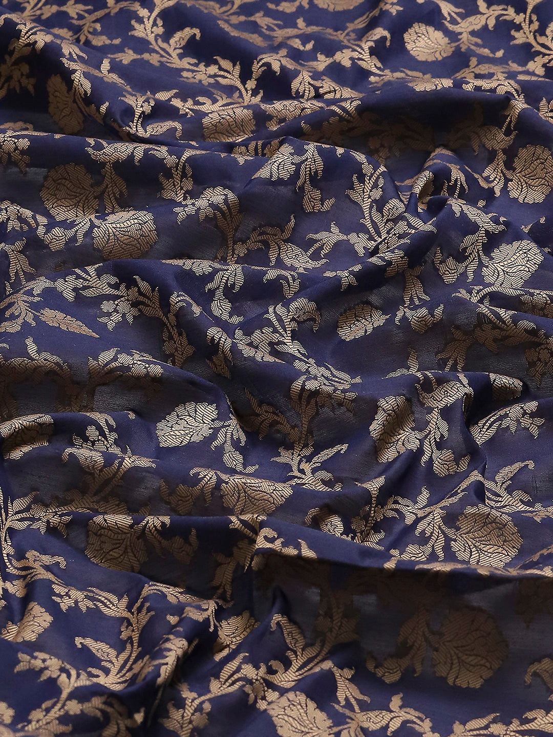 Resham Embroidered Cotton Blend Woven Saree