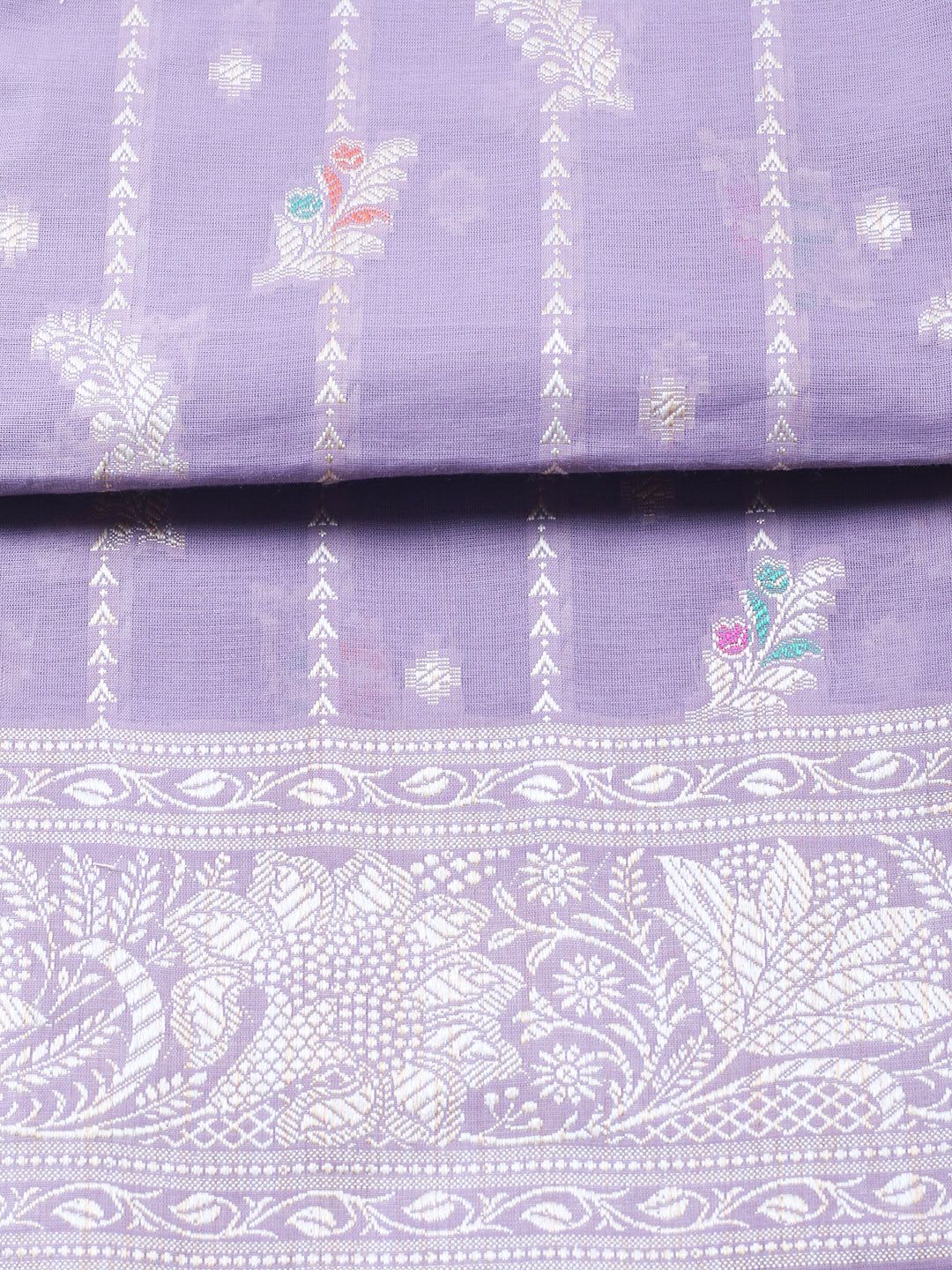 Woven Design Chanderi Unstitched Suit With Pant &amp; Dupatta