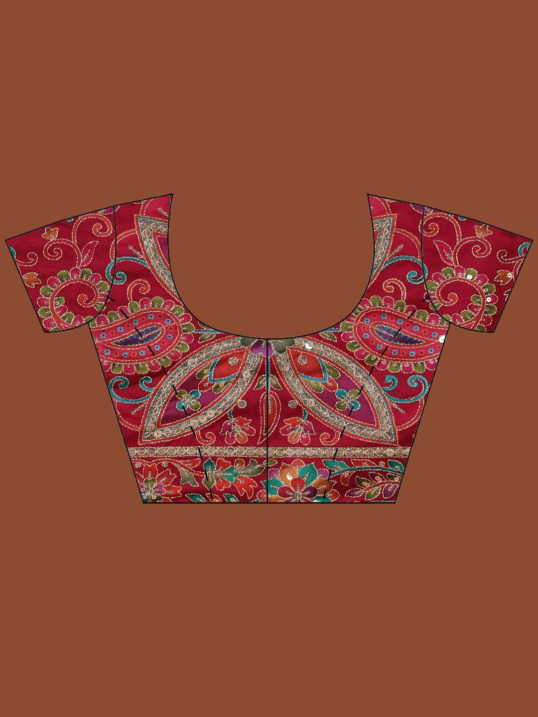 Printed Satin Saree