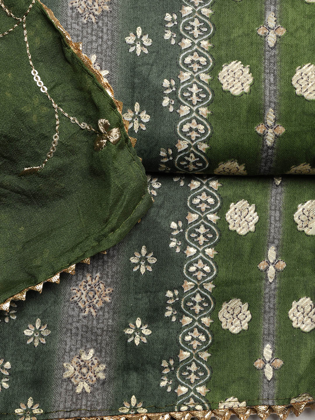 Neck Embroidered Cotton Blend Unstitched Suit With Dupatta