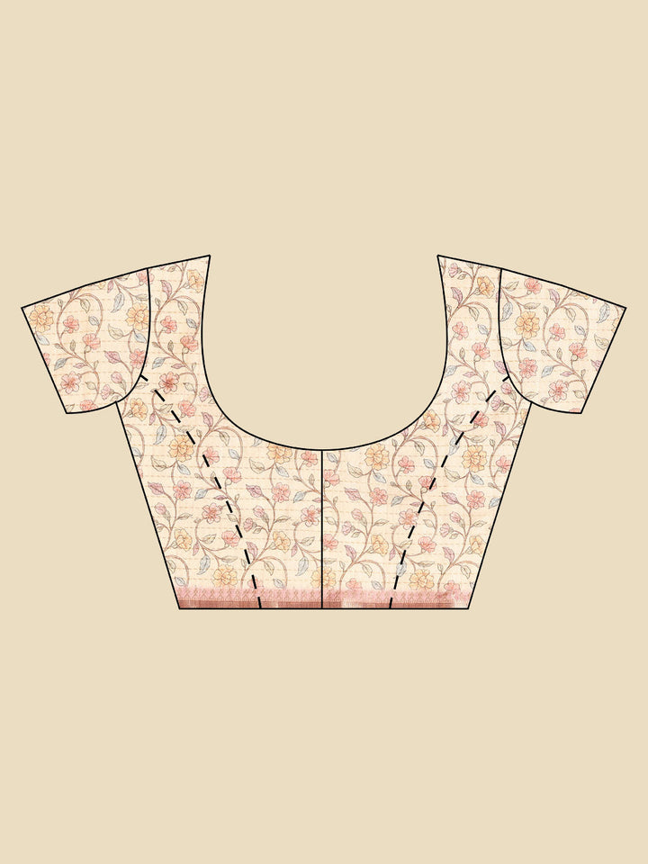 Printed Tussar Saree