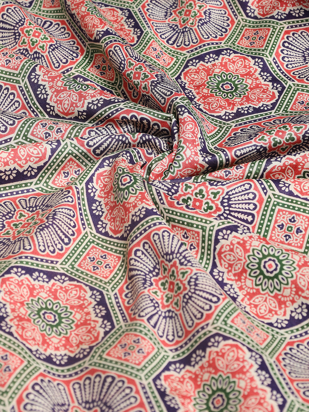 Digital Printed Cotton Blend Woven Saree