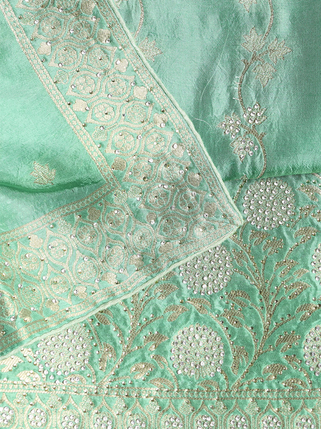 Banarasi Art Silk Unstitched Suit With Dupatta