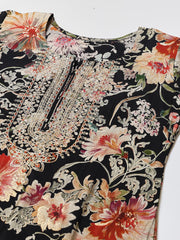 Printed Cotton Blend Kurta With Pant