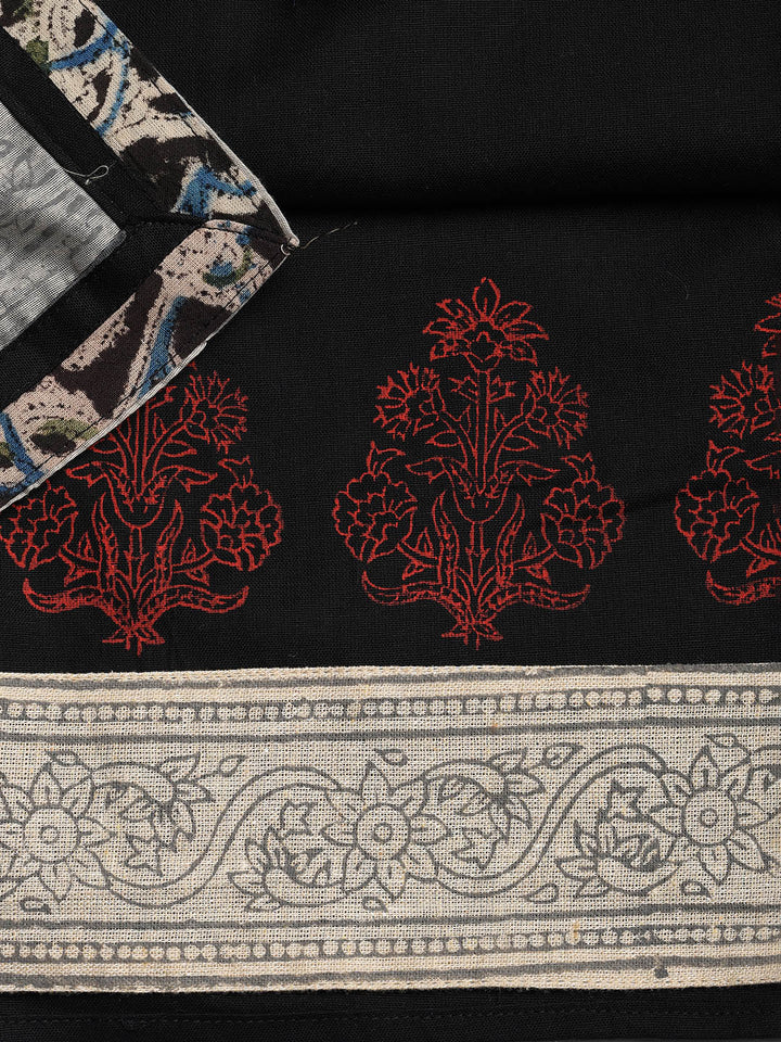 Neck Embroidered Cotton Blend Unstitched Suit With Dupatta
