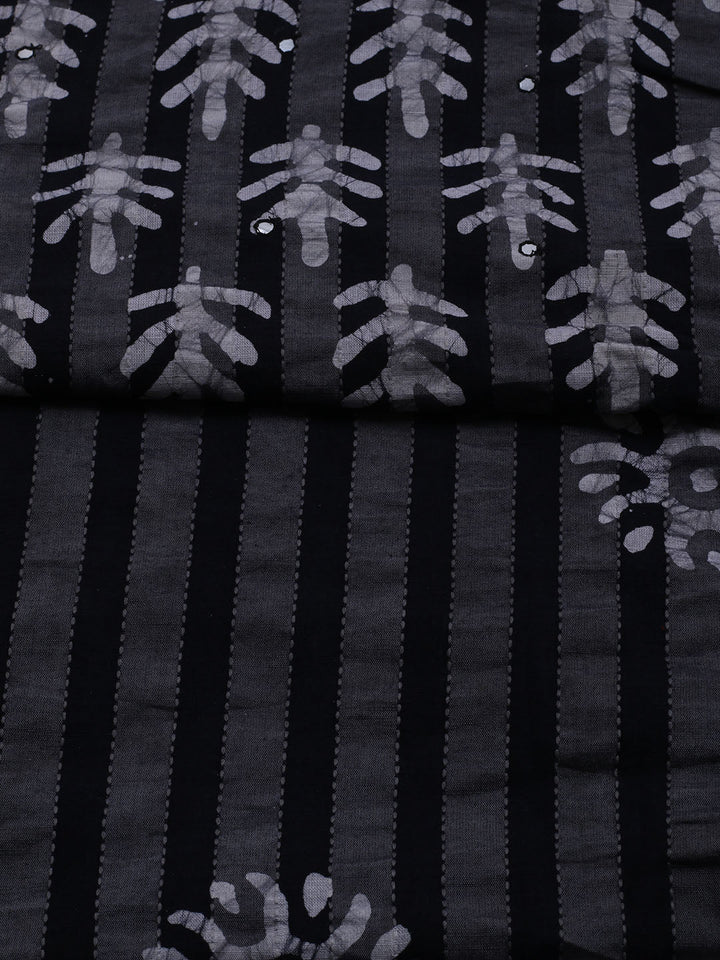 Printed Cotton Blend Unstitched Suit With Dupatta