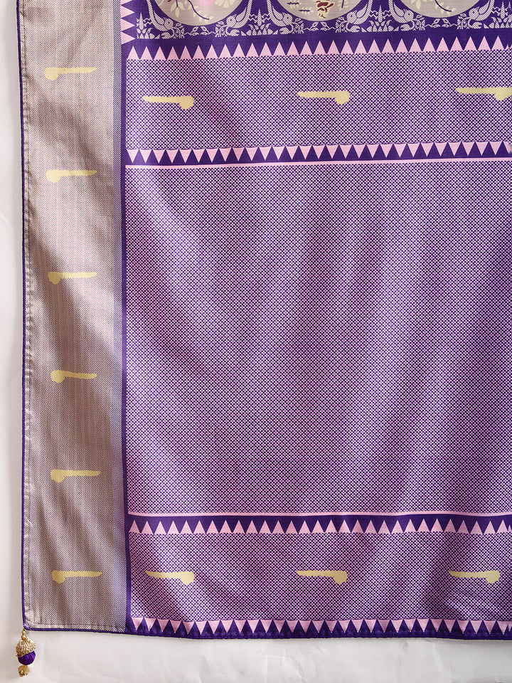 Printed Art Silk Saree