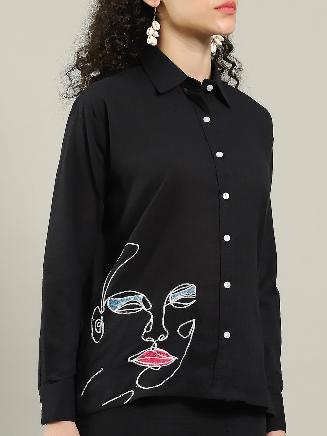 Printed Cotton Blend Kurta With Pants