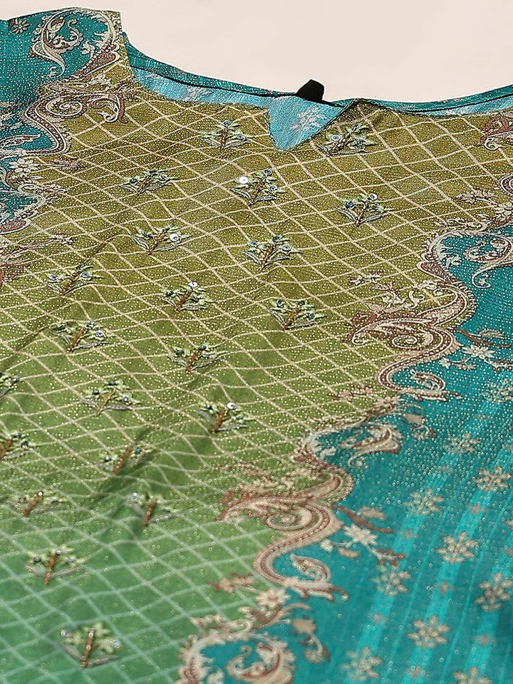 Embroidered Muslin Kurta With Pant &amp; Dupatta