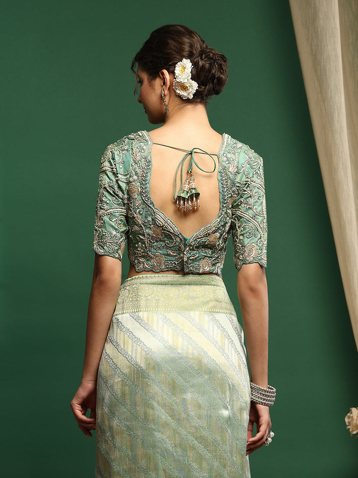 Embroidered Banarasi Saree