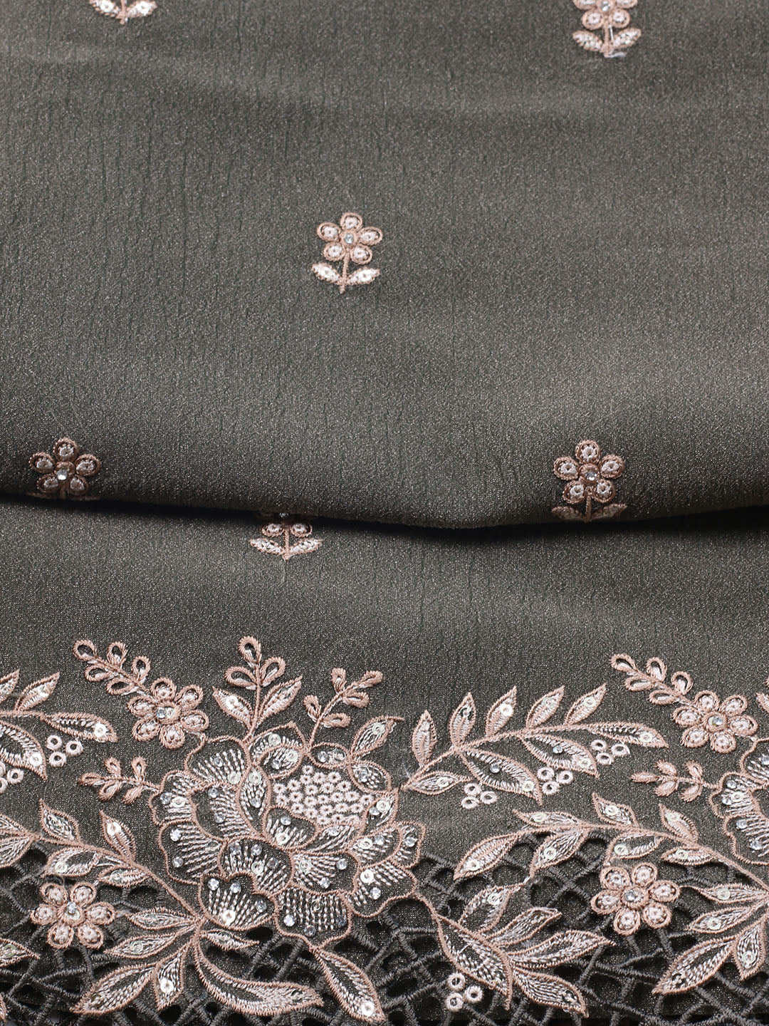 Embroidered Tissue Unstitched Suit With Dupatta