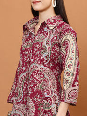 Paisley Printed Cotton Kurta Set