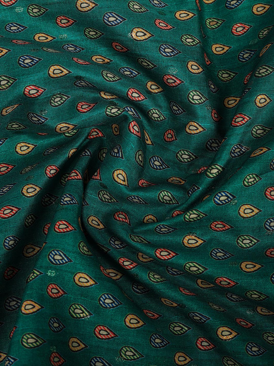Printed Tussar Silk Saree