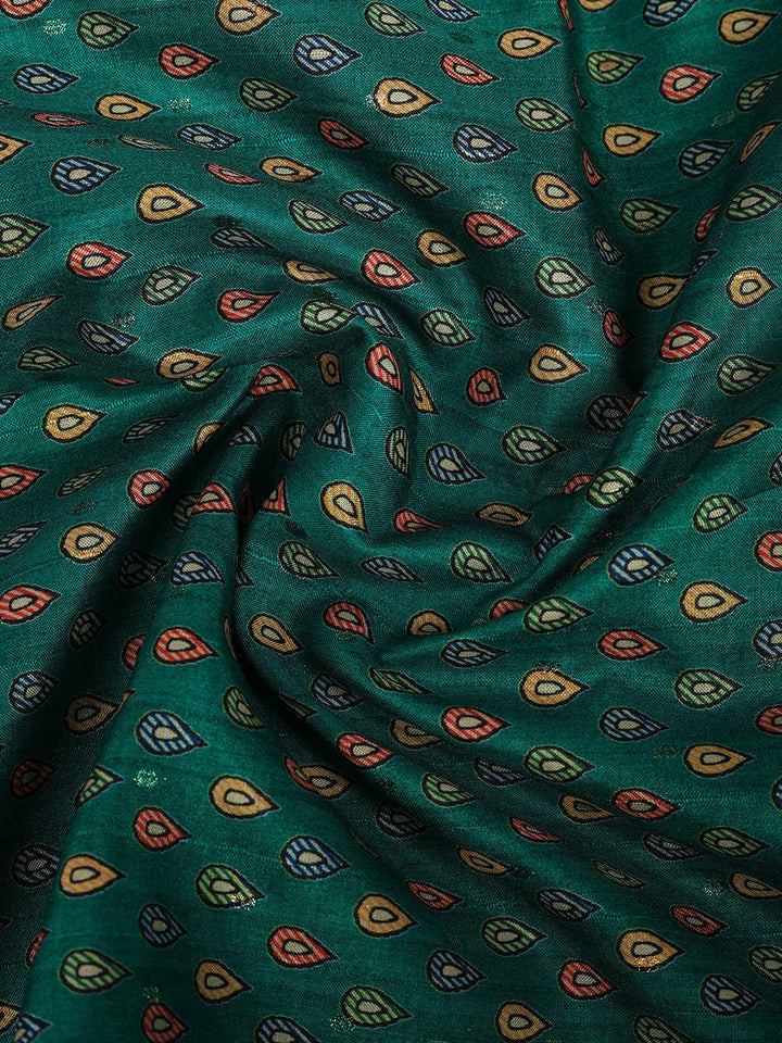 Printed Tussar Silk Saree