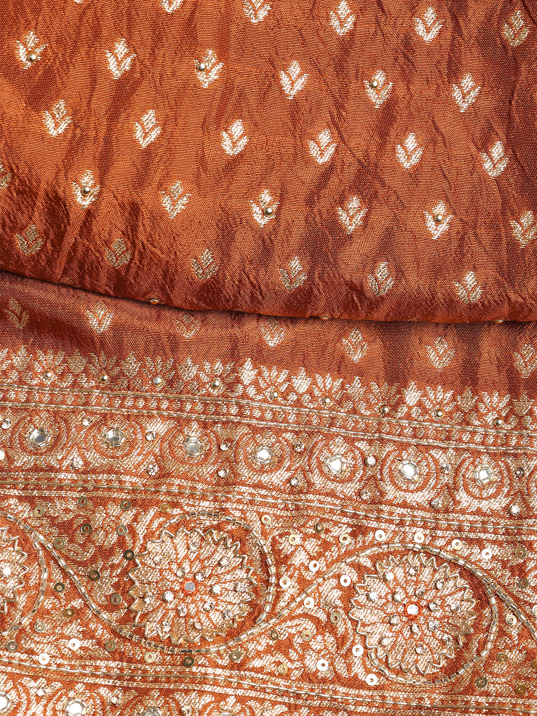 Banarasi Art Silk Unstitched Suit With Dupatta