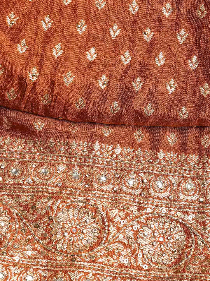 Banarasi Art Silk Unstitched Suit With Dupatta