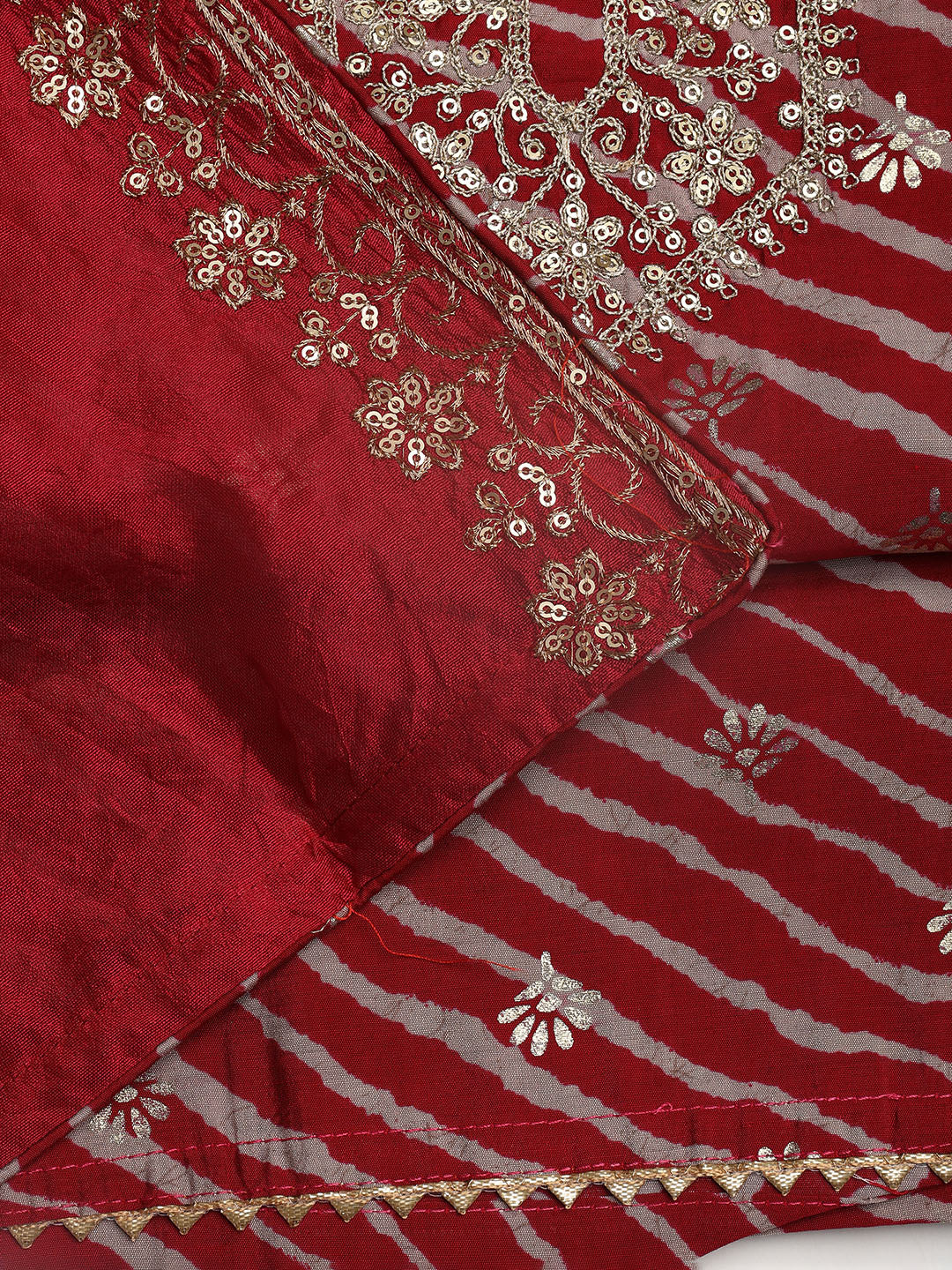 Neck Embroidered Cotton Blend Unstitched Suit With Dupatta