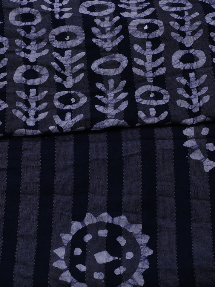 Printed Cotton Blend Unstitched Suit With Dupatta