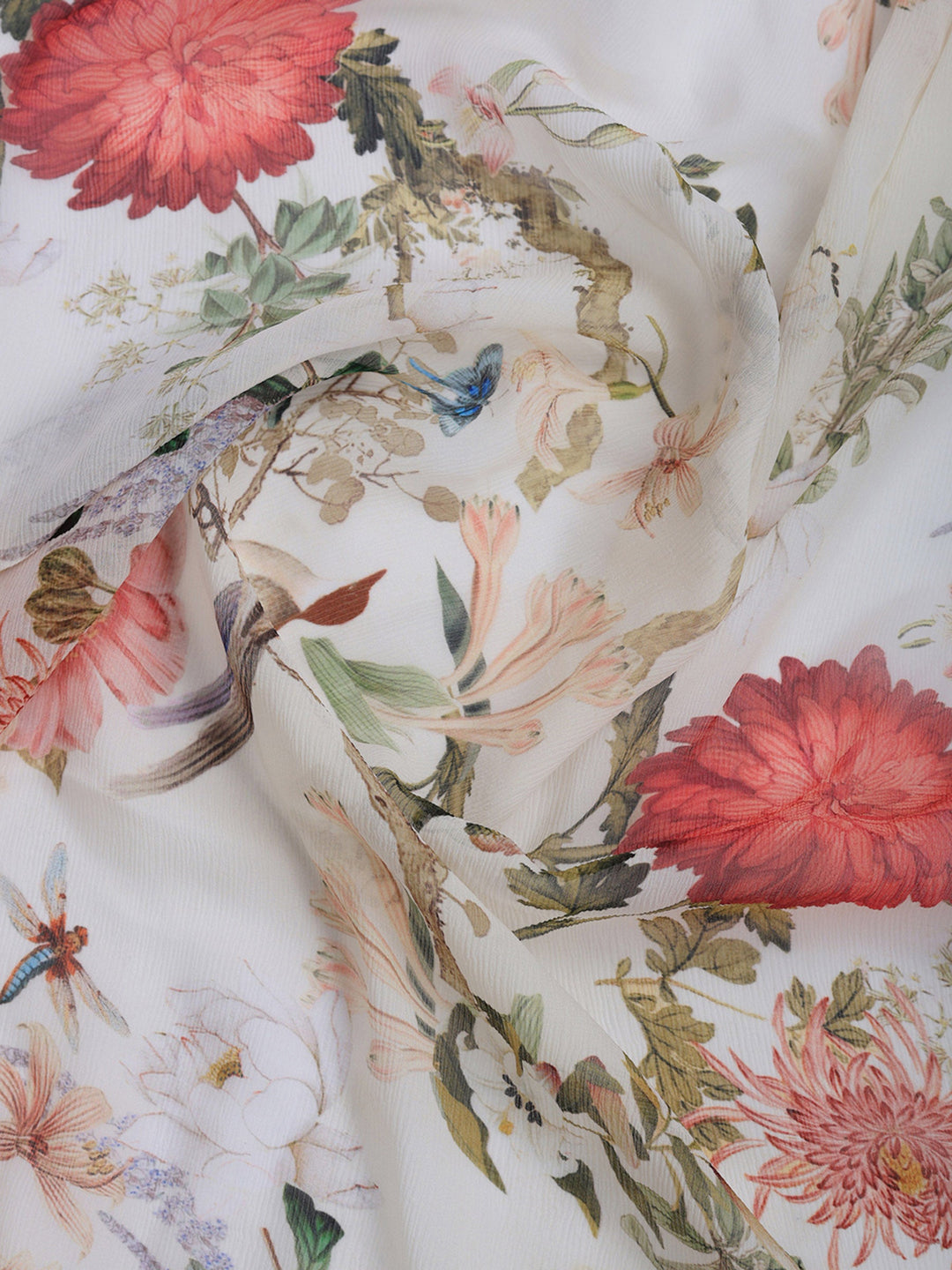 Digital Print Chiffon Saree
