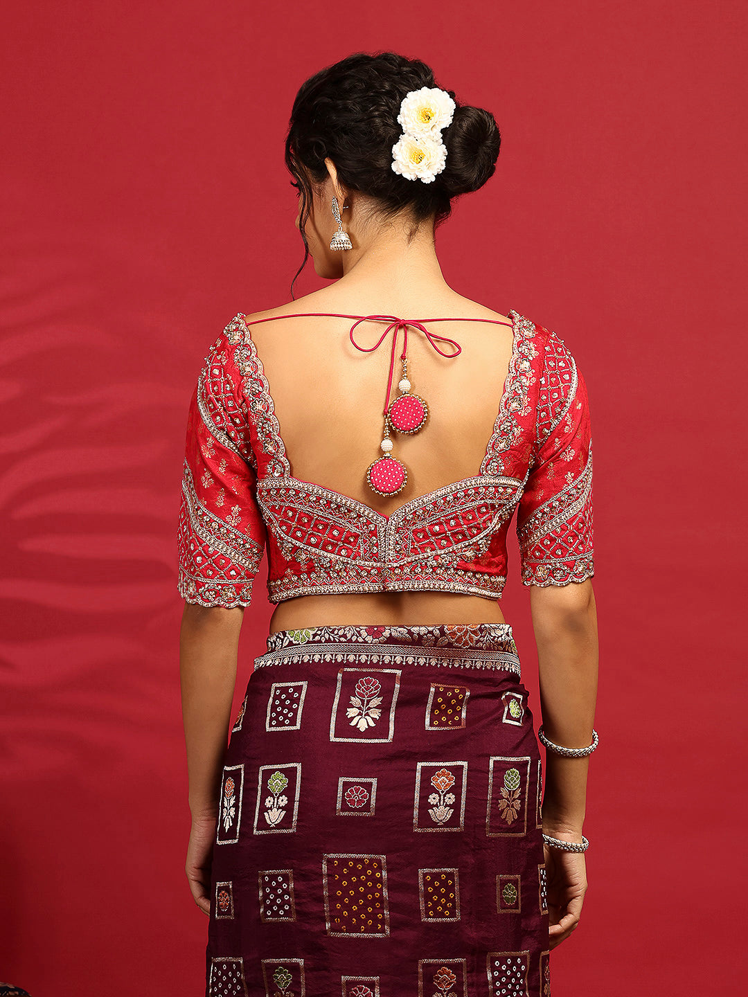 Embroidered Banarasi Saree