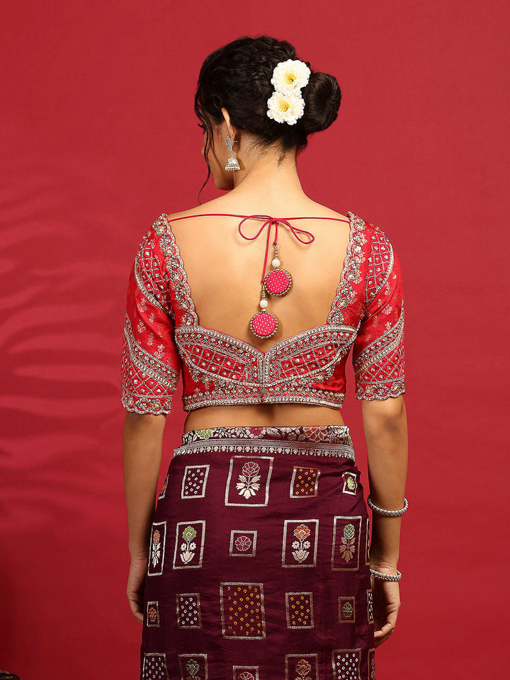 Embroidered Banarasi Saree