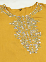 Neck Embroidered Cotton Kurta