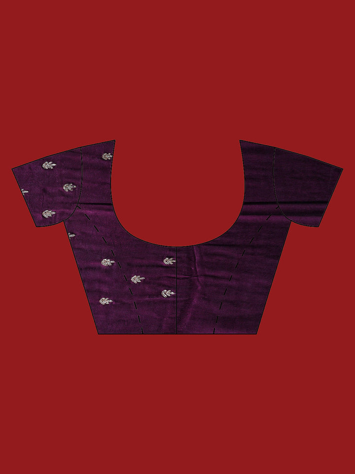 Stone &amp; Sequn Embroidered Chinon Saree
