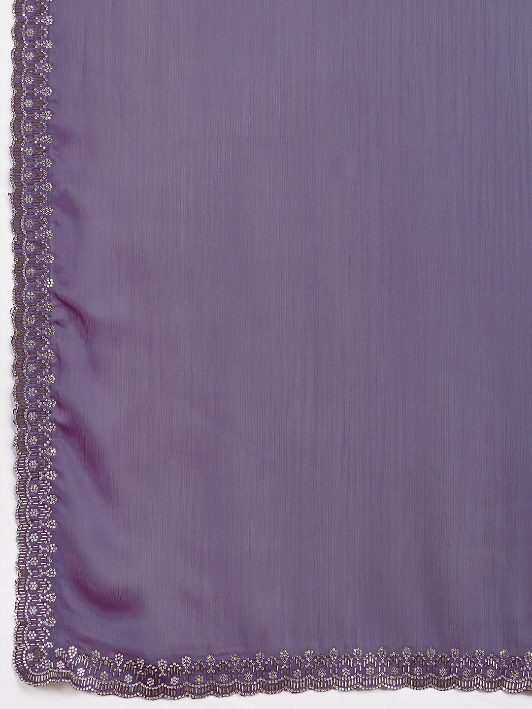 Sequins Embroidery Chiffon Saree