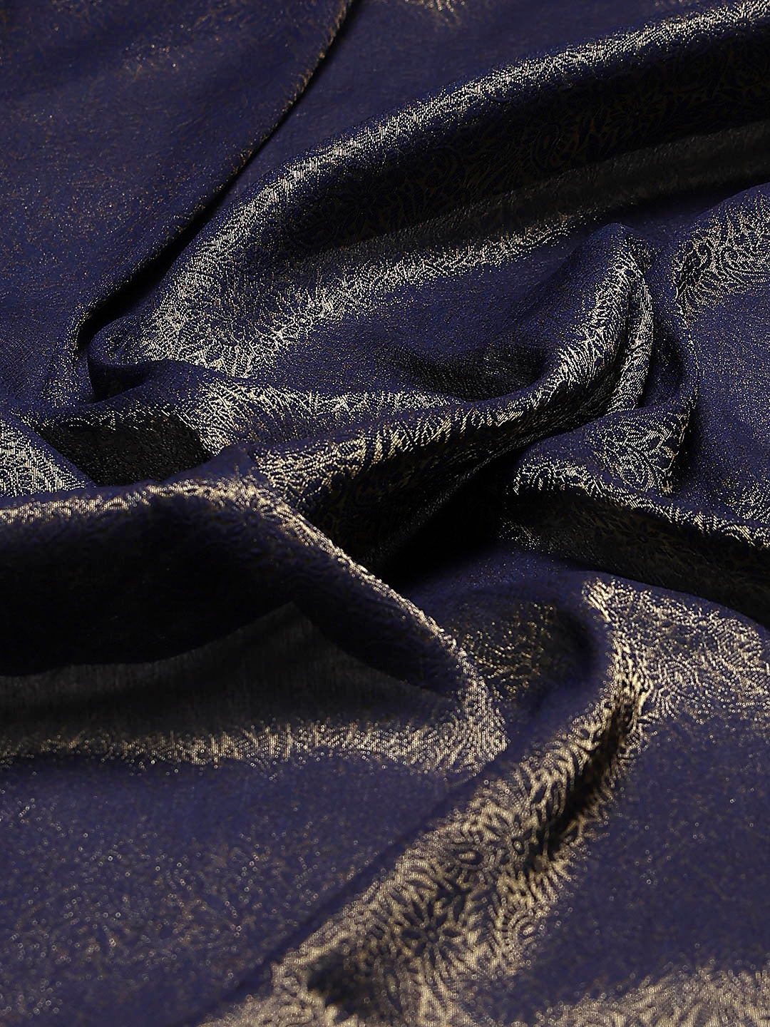 Plain Crepe Saree
